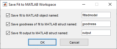 “保存适合到MATLAB工作区”对话框