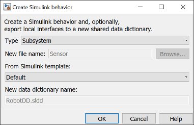 创建Simulink子系统行为对话框。