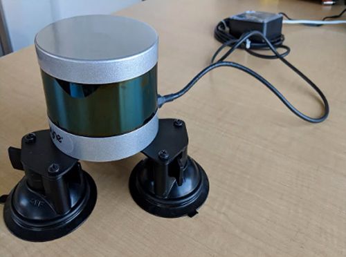 来自Velodyne传感器的实时激光雷达数据流