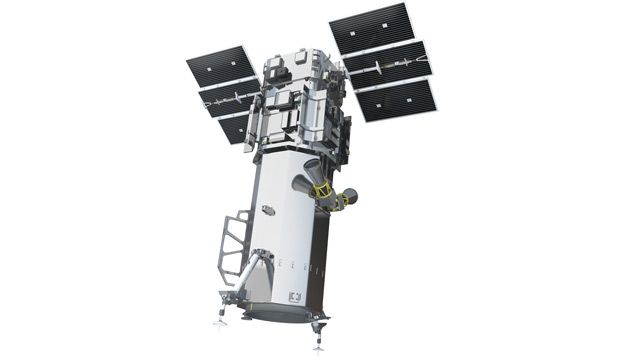 数字地球模拟完整的卫星对地通信系统