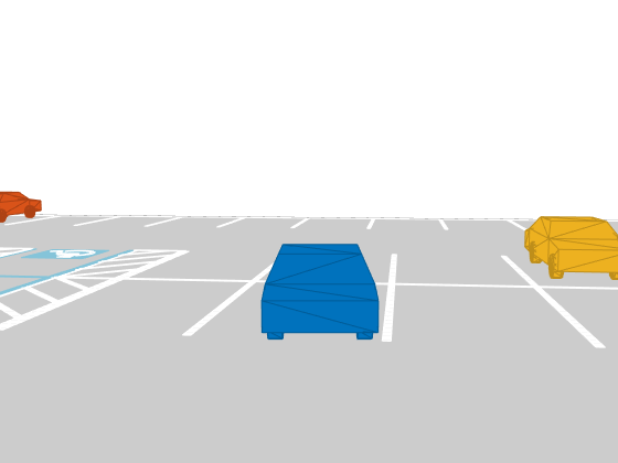 用长方体模拟可视化自动泊车代客