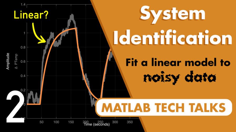 学习如何使用系统识别来拟合和验证线性模型的数据已经被噪声和外部干扰破坏。
