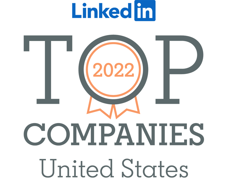 LinkedIn美国2022强公司的标志
