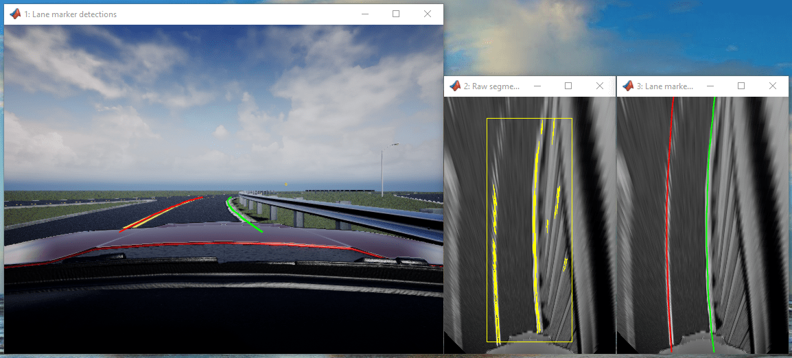 使用虚幻引擎模拟环境设计车道标志检测器