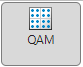图标配置用于QAM波形生成的无线波形发生器。