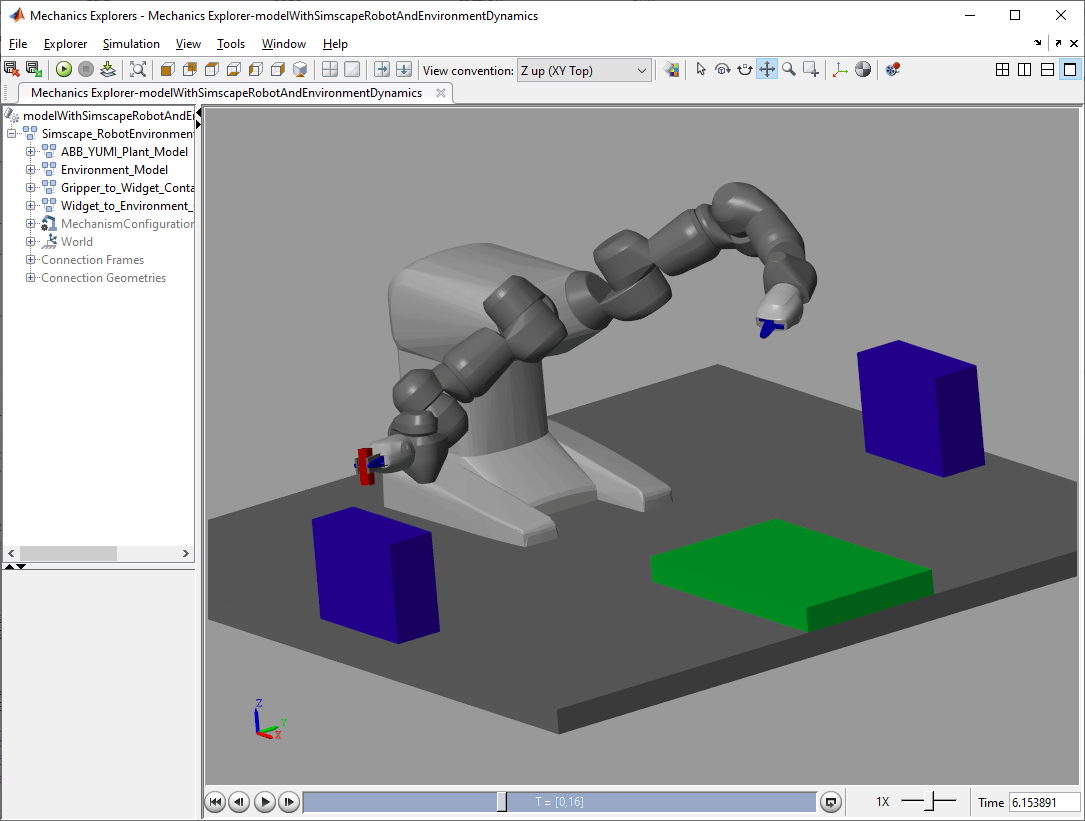 用机器人技术和Simscape建模和控制机械臂