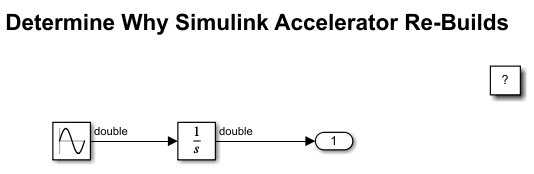 确定为什么Simulink加速器正在重新生成代码