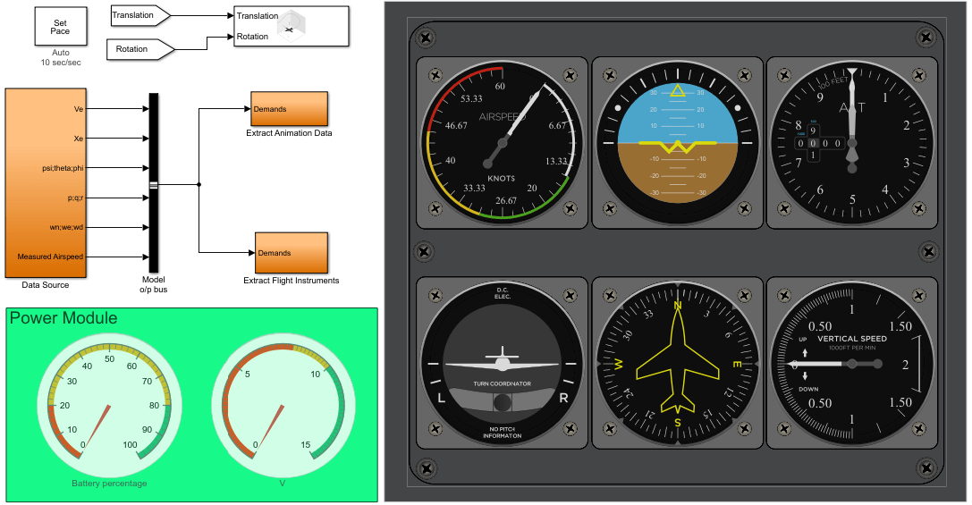 无人机飞行仪表仪表可视化