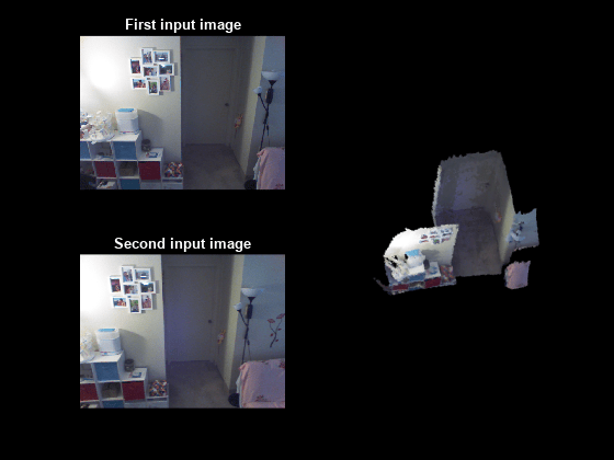 图中包含2个轴对象。第一个输入图像包含一个类型为image的对象。第二个输入图像包含一个类型为image的对象。