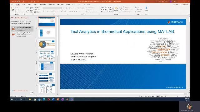 了解在生物医学应用中使用文本分析的动机，并概述MATLAB中典型的文本分析工作流程。