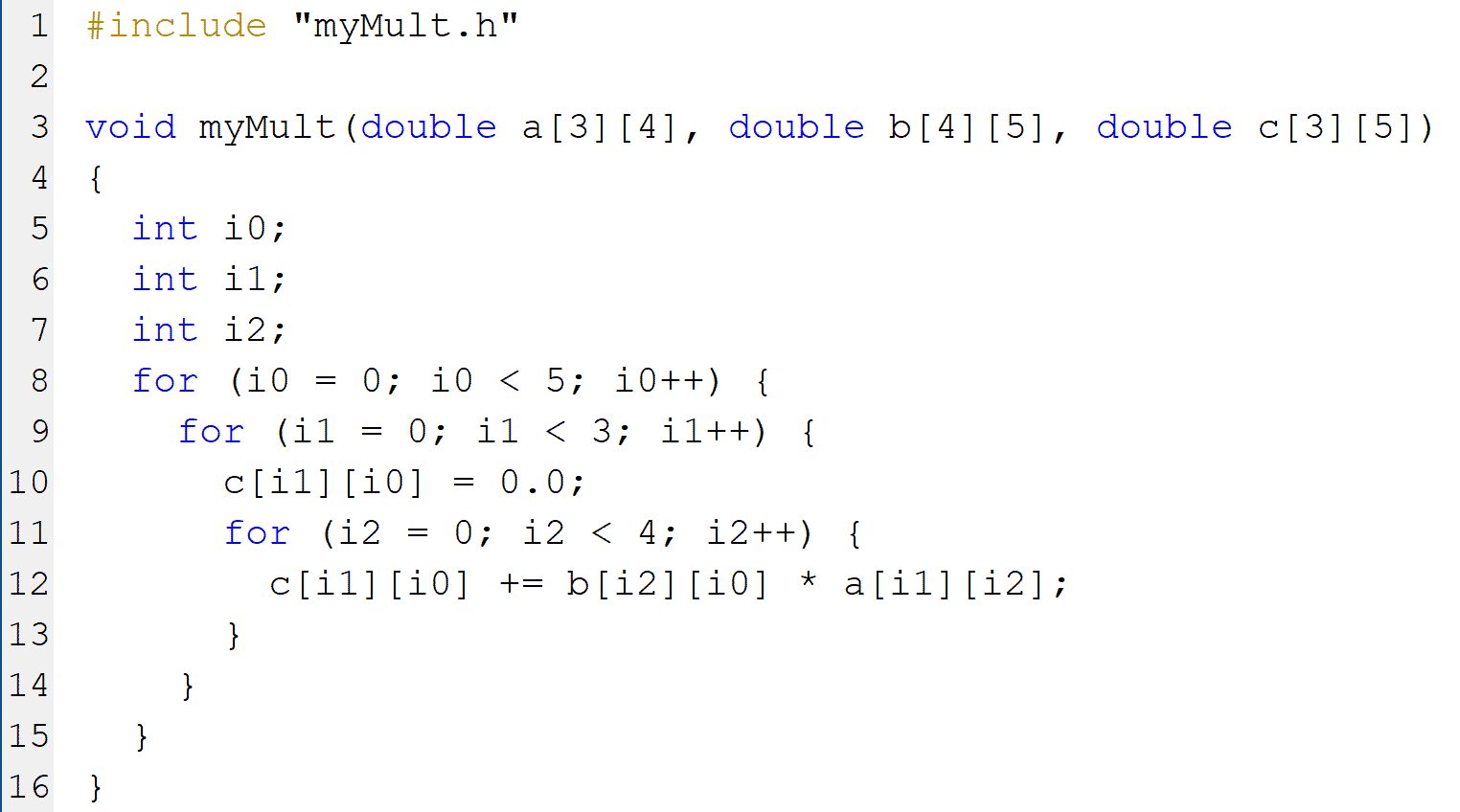 每乘法偶氮矩阵的编码生成。
