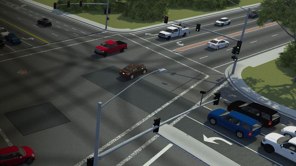 用RoadRunner设计三维场景，模拟和测试自动驾驶系统。
