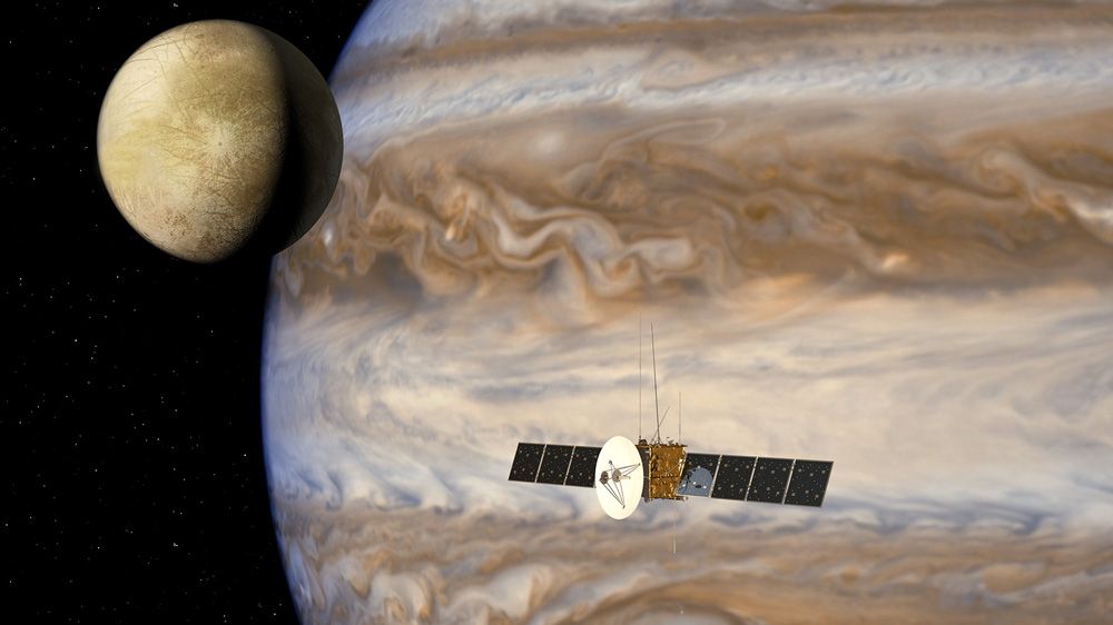 空中客车国防和空间模拟木星冰卫星探测器任务数据流。