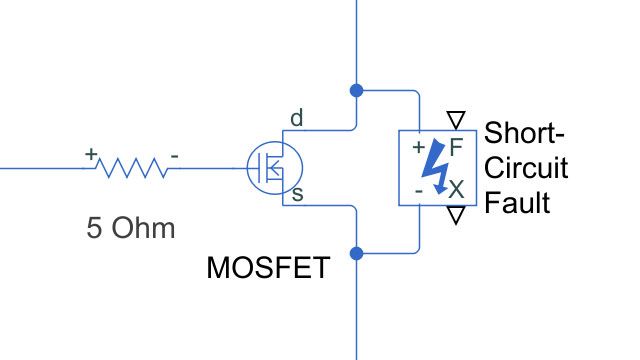 MOSFET短路故障。