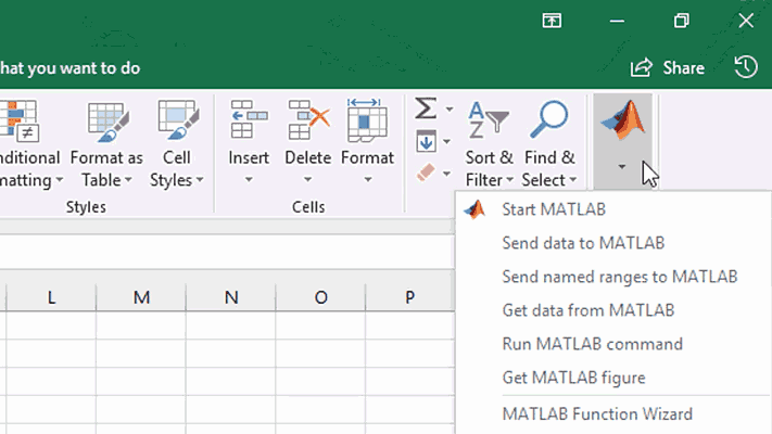 Excel和MATLAB的数据交换