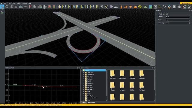 学习如何在RoadRunner交互式编辑软件中创建入口坡道和出入口坡道。