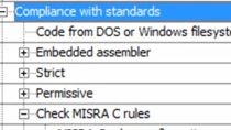 检查代码是否符合MISRA C规则，识别并修复违规行为，并生成一份报告用于文档记录。