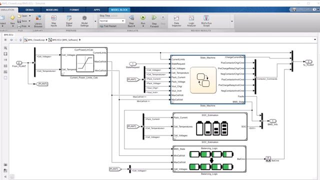 学习如何使用Stateflow为电池管理系统开发监视控制。