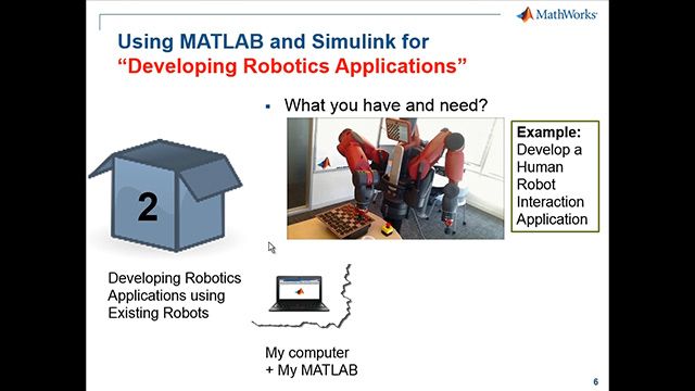 在MATLAB和Simulink中设计机器人算法，并在启用ros的机器人或模拟器(如Gazebo或V-REP)上测试它们。将rosbag日志文件导入MATLAB中进行分析和可视化。